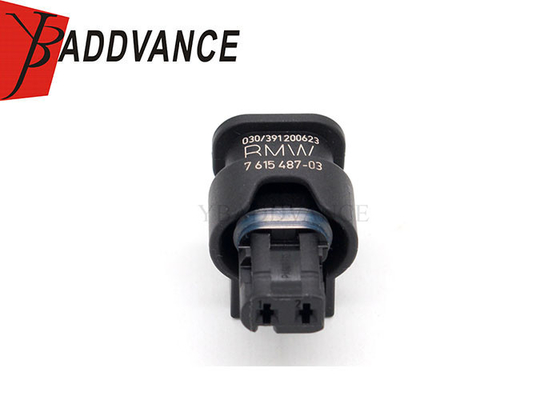 2 Pin Female Black Waterproof Automotive Connector Housing For Benz BMW Audi 7615487-03