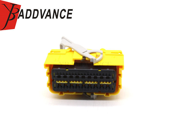 2-2098922-3 Tyco PA66 TE Connectivity Female 54 Pin Yellow Auto Wiring Connectors For Car
