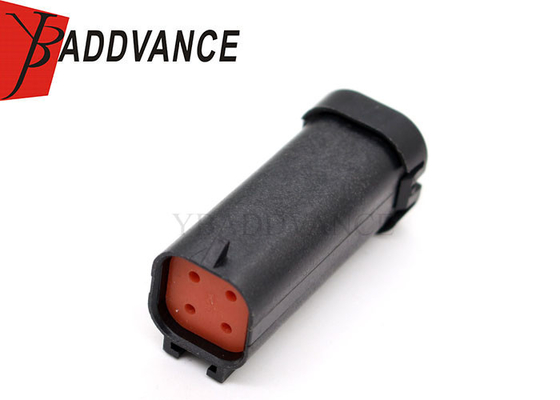 Waterproof Male 4 Pin Black Automotive Connector For Industrial Agriculture