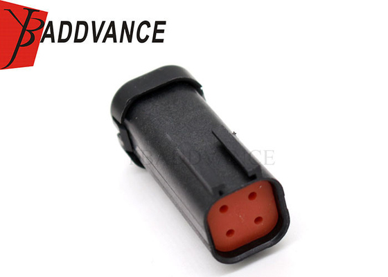 Waterproof Male 4 Pin Black Automotive Connector For Industrial Agriculture