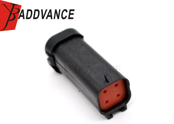 Waterproof Male 4 Pin Black Automotive Connector For Industrial Agriculture