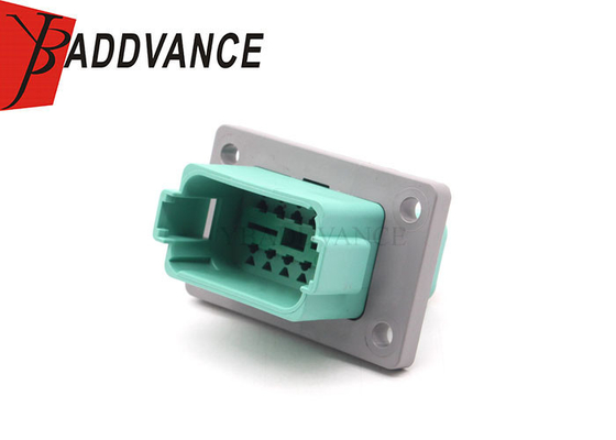 DT04-12PC-L012 Deutsch DT Series 12 Pin C Key Receptacle Flange Mount Connector In Green