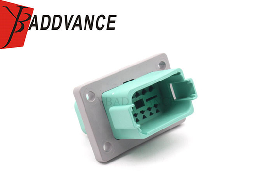 DT04-12PC-L012 Deutsch DT Series 12 Pin C Key Receptacle Flange Mount Connector In Green