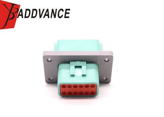 DT04-12PC-L012 Deutsch DT Series 12 Pin C Key Receptacle Flange Mount Connector In Green