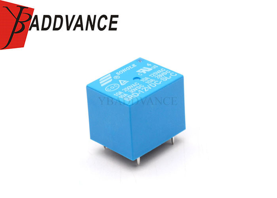 Mini 12V DC 250VAC 10A 5 Pin Blue Automotive Songle Electric Power Relay SRD-12VDC-SL-C