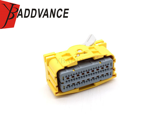 Yellow Color Delphi 54 Pin Female PBT GF20 Auto Wire-to-Board ECU Connector