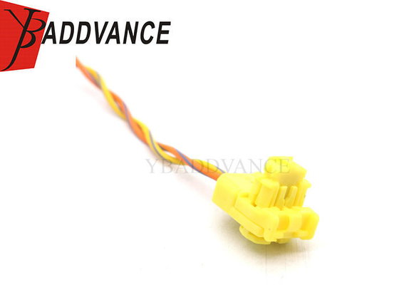 2 Pin Auto Electrical Yellow Clock Spring Airbag Connectors Wire Harness Plug