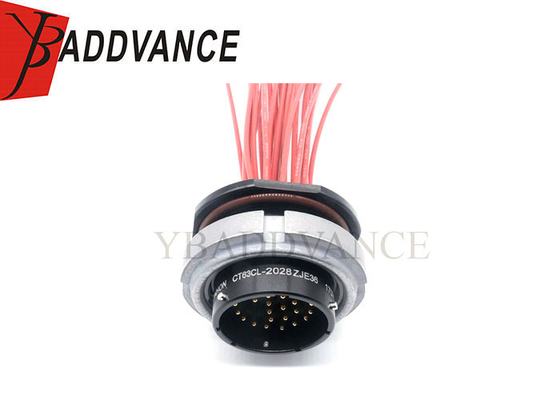 CT63CL-2028ZJE36 Metal Male Auto High Speed 26 Pin Wire Harness With Silicone Seal