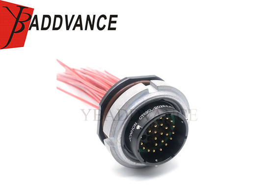 CT63CL-2028ZJE36 Metal Male Auto High Speed 26 Pin Wire Harness With Silicone Seal