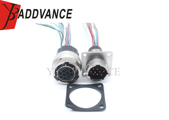 RT0W01210PN03 RT0W61210SNHECO3 Amphenol Male Female Metal Electric Vehicle 10 Pin Connectors With Cable