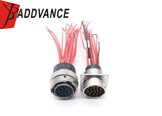 RT061619SNHEC03 1604 RT061619PNHEC03 1605 Amphenol Female Male19 Pin High Voltage 300V Industrial Waterproof IP67 Series Connector Harness