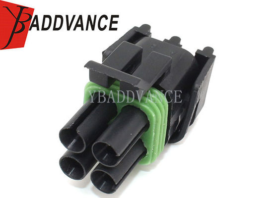 4 Way Female Weather Pack Connector Cable Mount Socket Aptiv /  12015798