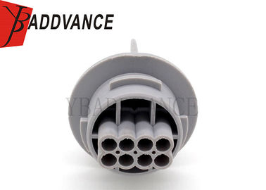 Gray Waterproof Electrical Plastic 8 Pin Connector 2 Row For Motorcycle