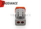 DT06-2S-C017 Deutsch DT 2 Pin Connector Plug With With Extended Shroud And End Cap