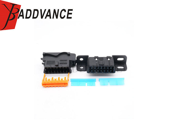 DJ7161G-1.6-21 957980 348822-2 weibliche nicht versiegelte 16-Pin-Diagnostik-OBD2-Stecker für Peugeot